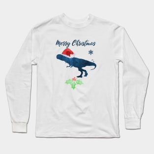 Christmas Dinosaur Tyrannosaurus Rex Long Sleeve T-Shirt